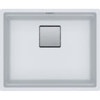 Franke Kubus KNG 110-52 Granite Undermount 1 Bowl Polar White Kitchen Sink