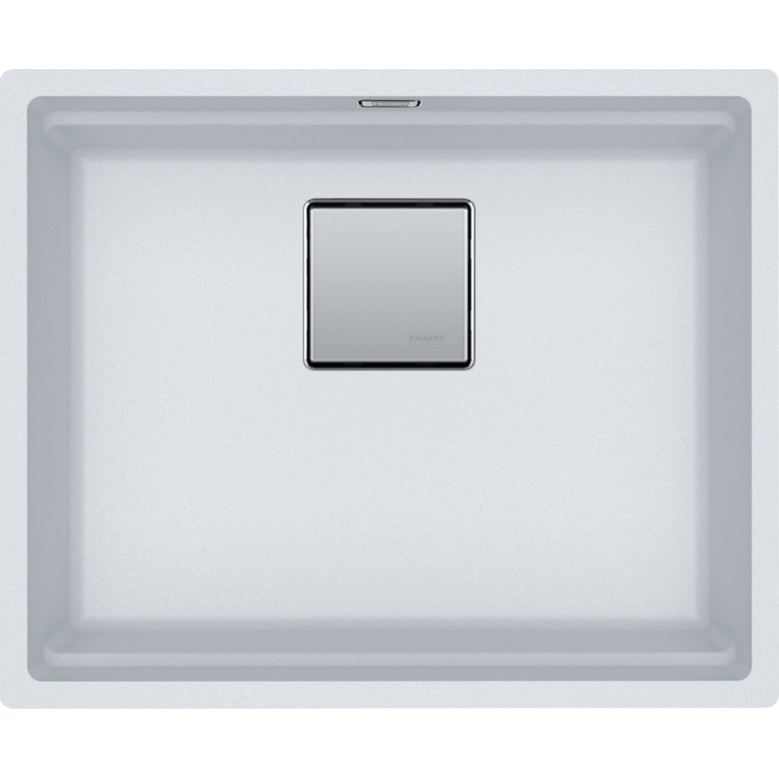 Franke Kubus KNG 110-52 Granite Undermount 1 Bowl Polar White Kitchen Sink