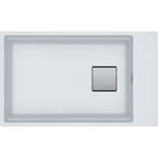 Franke Kubus KNG 110-62 Granite Undermount 1 Bowl Polar White Kitchen Sink