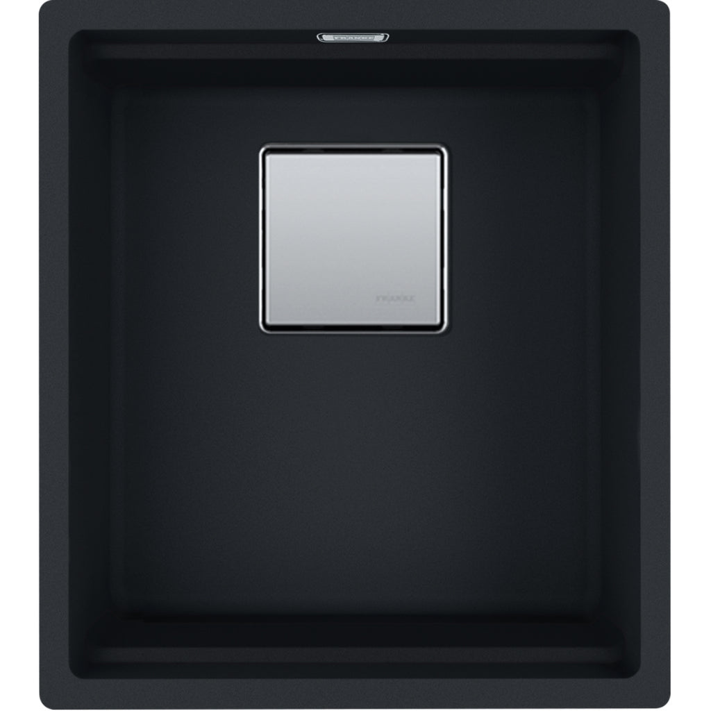 Franke Kubus KNG 110-37 Granite Undermount 1 Bowl Matt Black Kitchen Sink