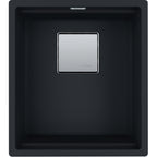Franke Kubus KNG 110-37 Granite Undermount 1 Bowl Matt Black Kitchen Sink