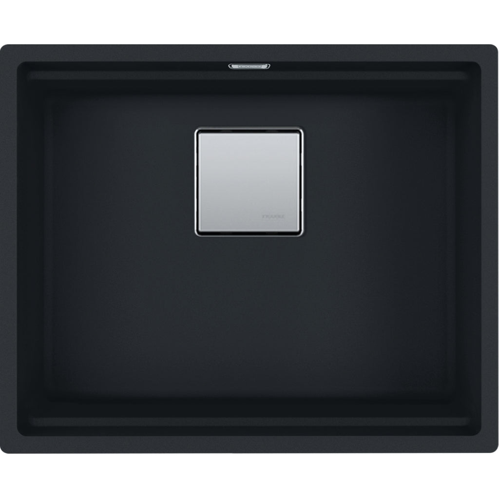 Franke Kubus KNG 110-52 Granite Undermount 1 Bowl Matt Black Kitchen Sink