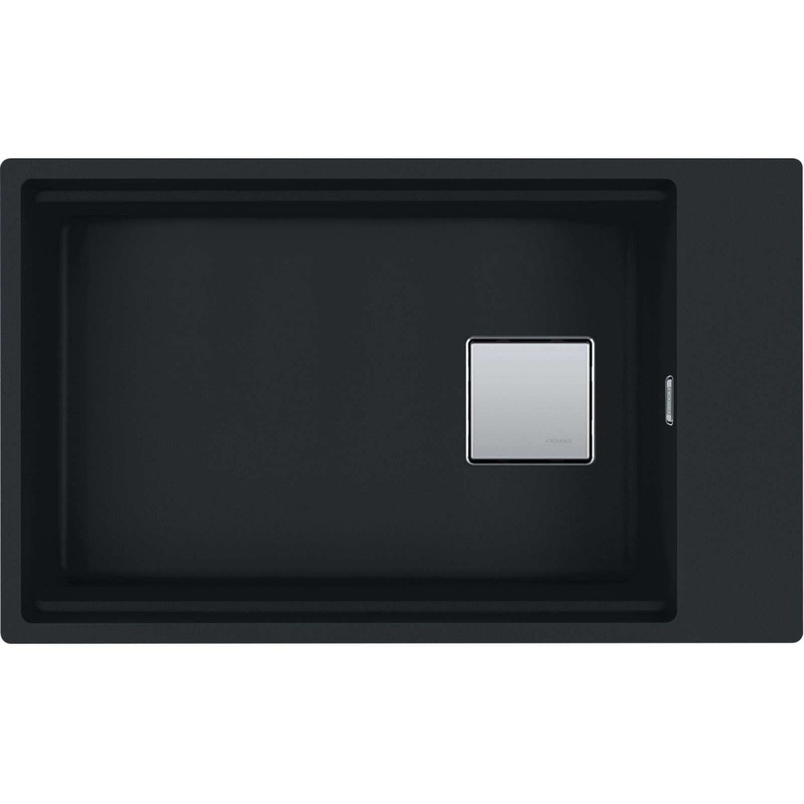Franke Kubus KNG 110-62 Granite Undermount 1 Bowl Matt Black Kitchen Sink