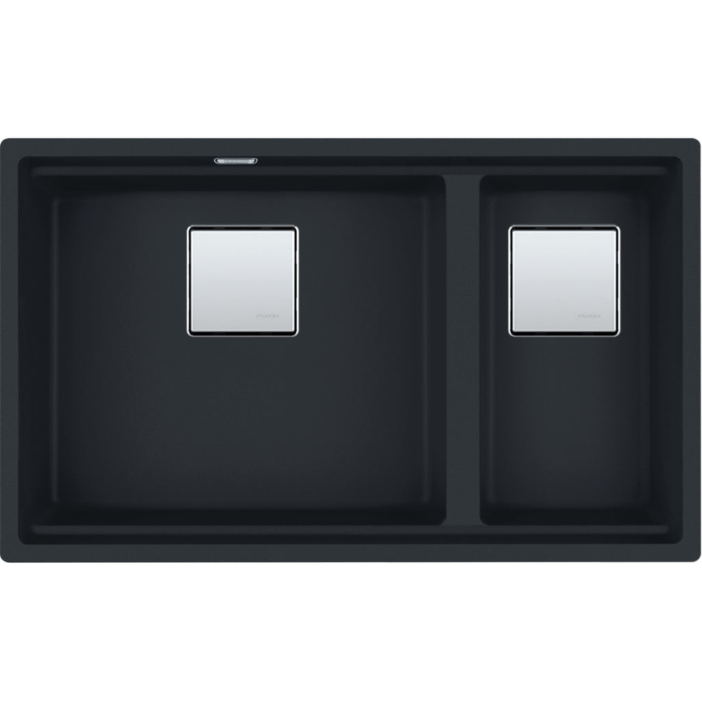 Franke Kubus KNG 120 Granite Undermount 1.5 Bowl Matt Black Kitchen Sink
