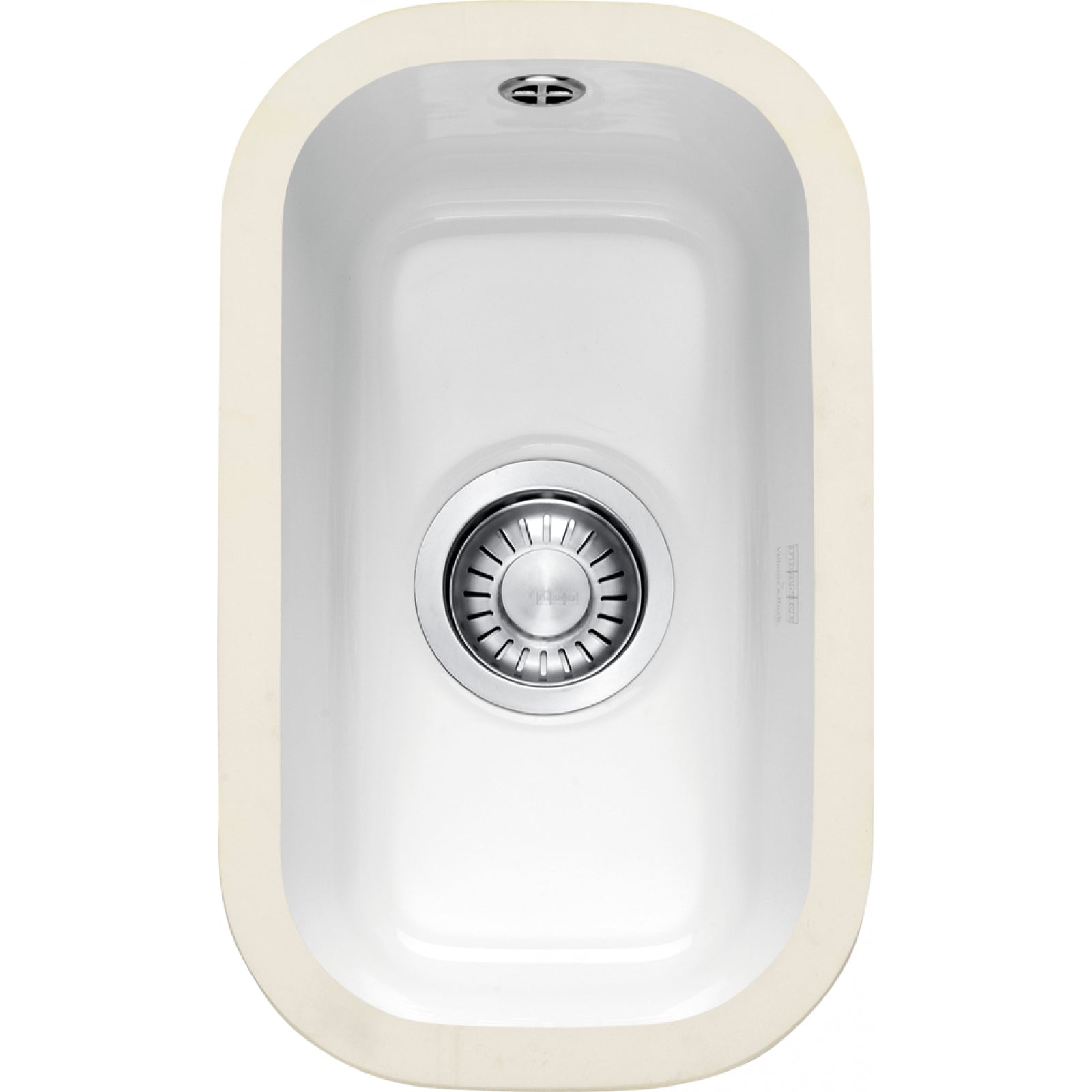 Franke VBK 110-21 Ceramic Undermount 1 Bowl White Kitchen Sink