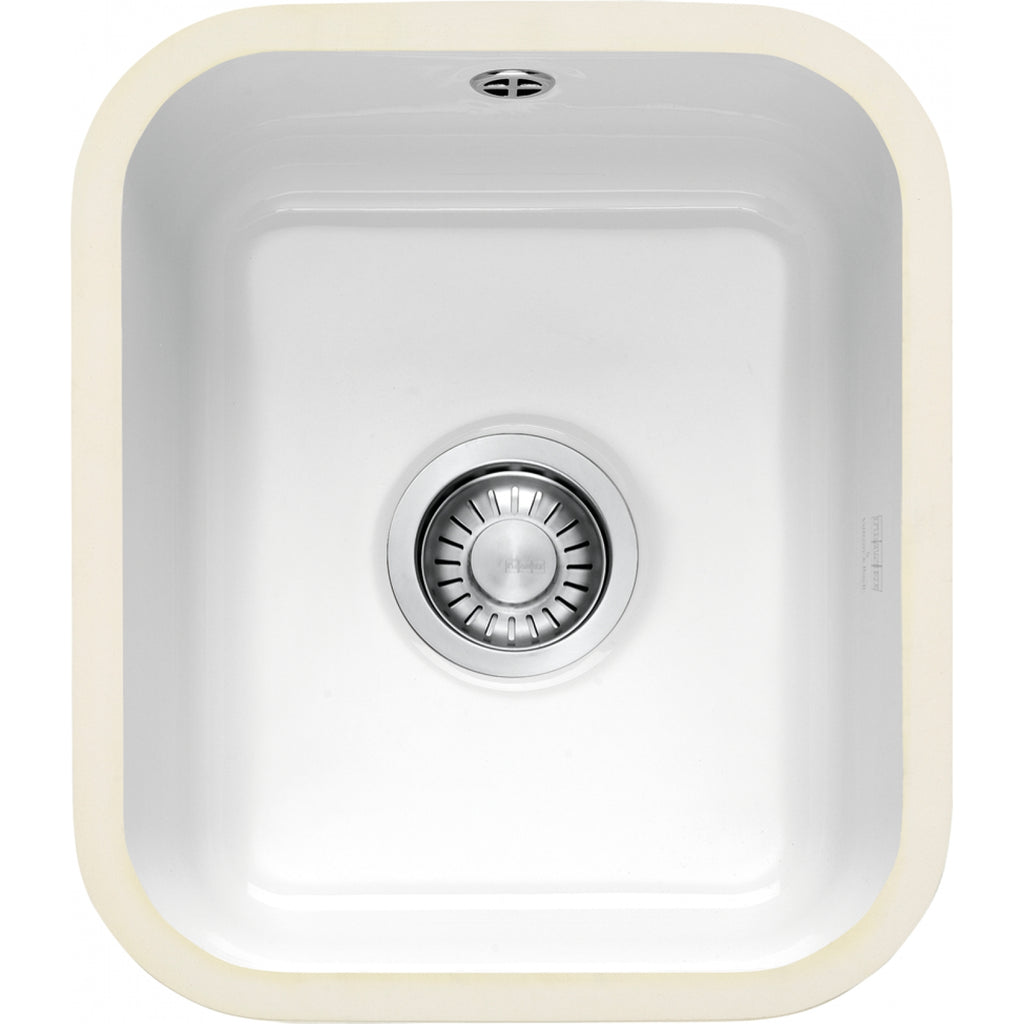 Franke VBK 110-33 Ceramic Undermount 1 Bowl White Kitchen Sink
