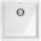 Franke Kubus KXK 110-41 Ceramic Undermount 1 Bowl White Kitchen Sink
