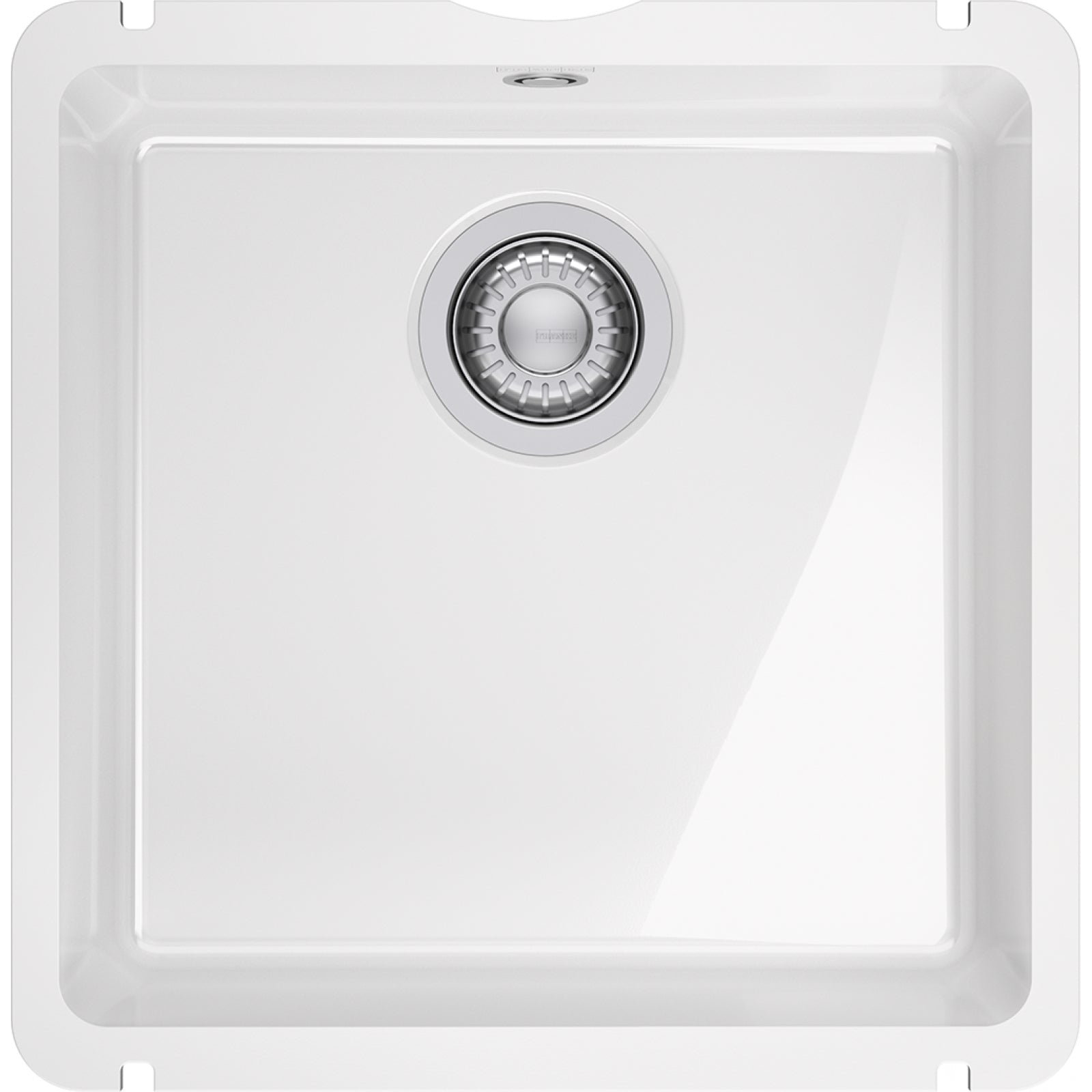 Franke Kubus KXK 110-41 Ceramic Undermount 1 Bowl White Kitchen Sink