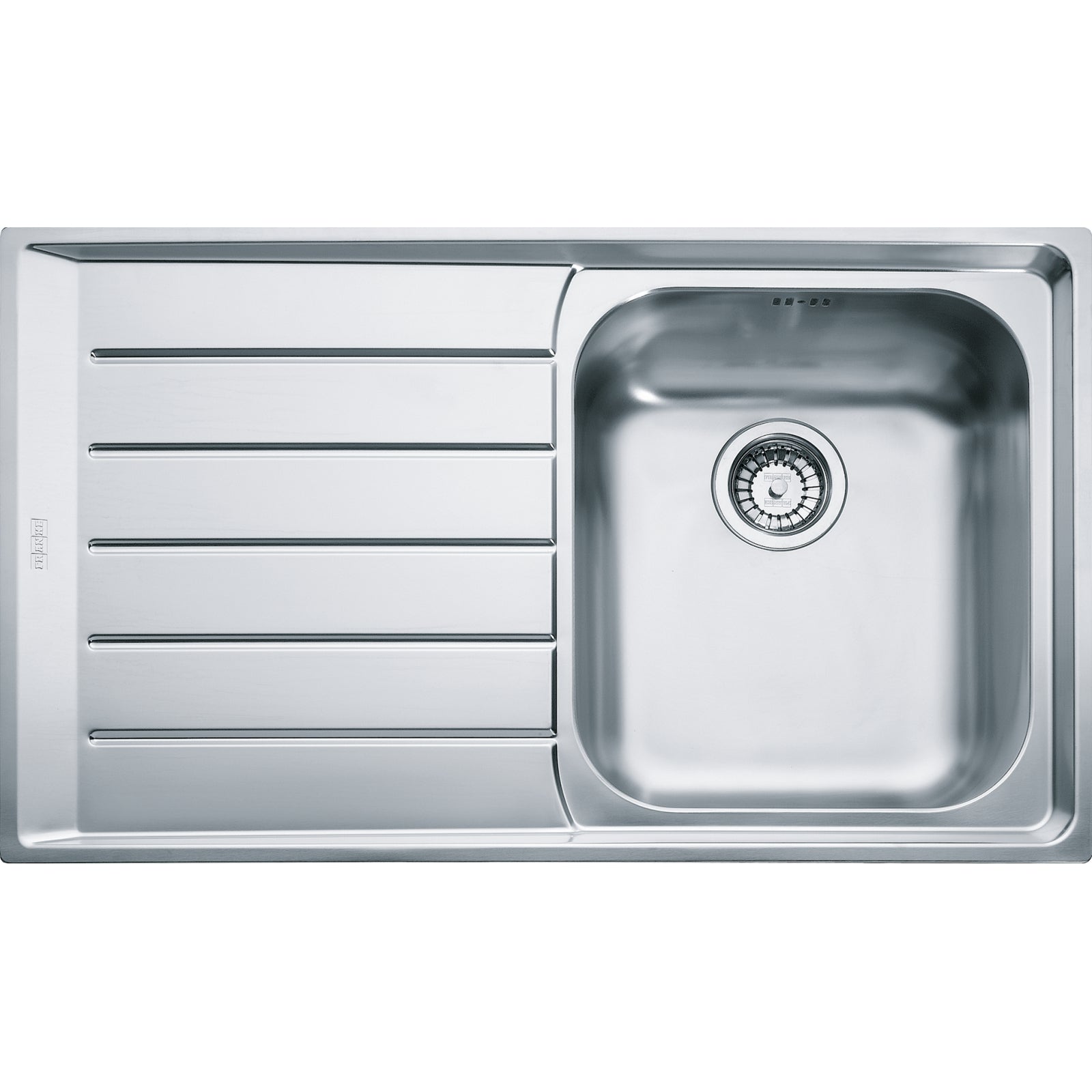 Franke Neptune NEX 211 Inset 1 Bowl Stainless Steel Kitchen Sink LH Drainer