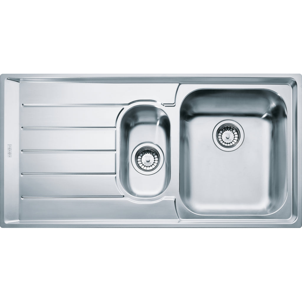Franke Neptune NEX 251 Inset 1.5 Bowl Stainless Steel Kitchen Sink LH Drainer