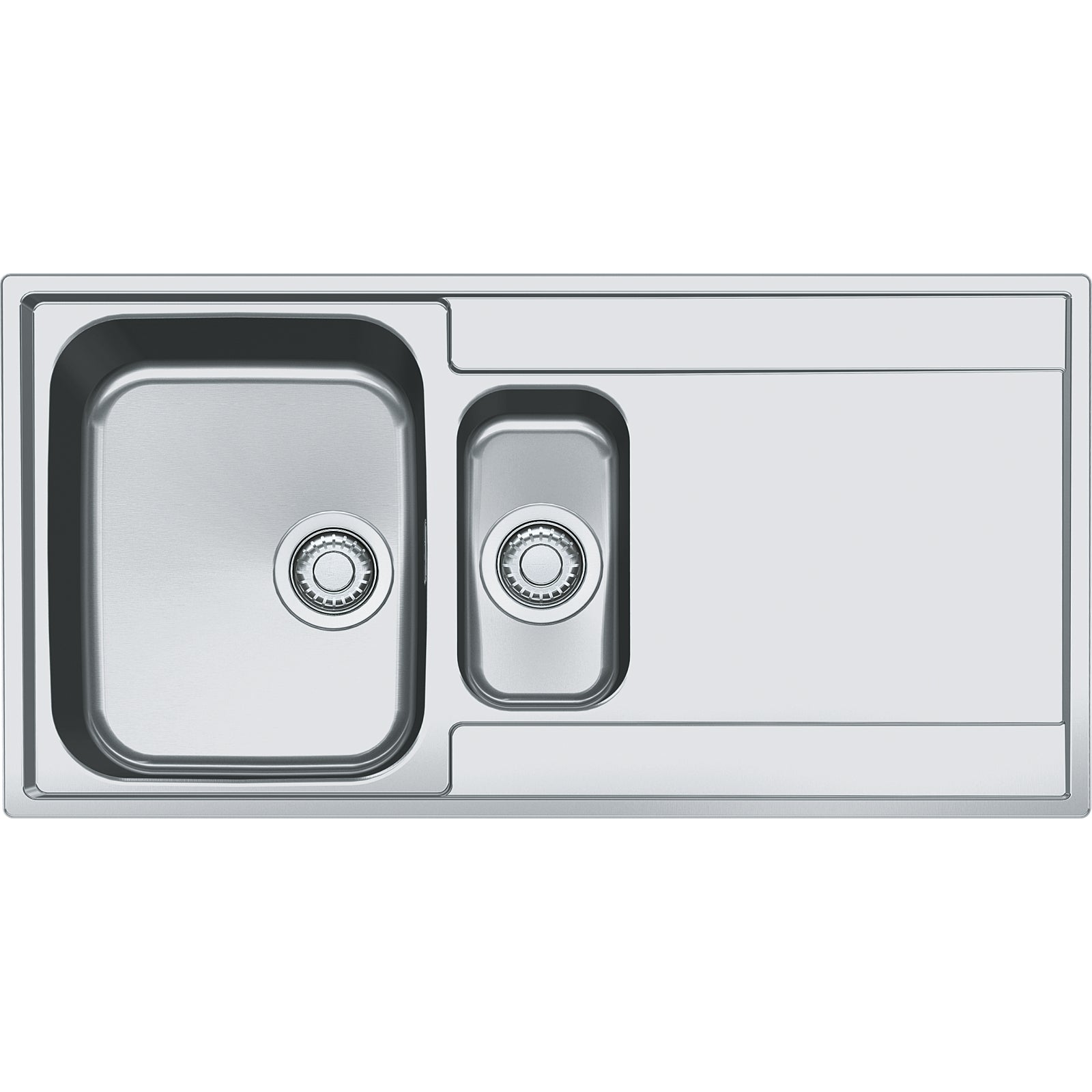 Franke Maris MRX 251 Inset 1.5 Bowl Stainless Steel Kitchen Sink RH Drainer