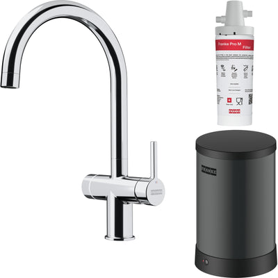 Franke Maris Water Hub 3-in-1 Electronic Boiling Tap Chrome 4L Kitchen