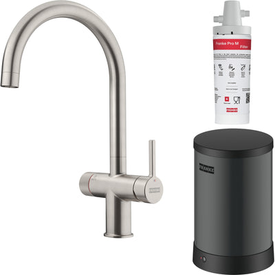 Franke Maris Water Hub 3-in-1 Mechanical Boiling Tap Decor Steel 4L