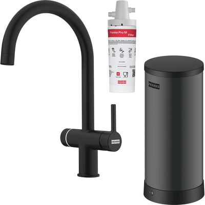 Franke Maris Water Hub 3-in-1 Electronic Boiling Tap Matt Black 7L Kitchen