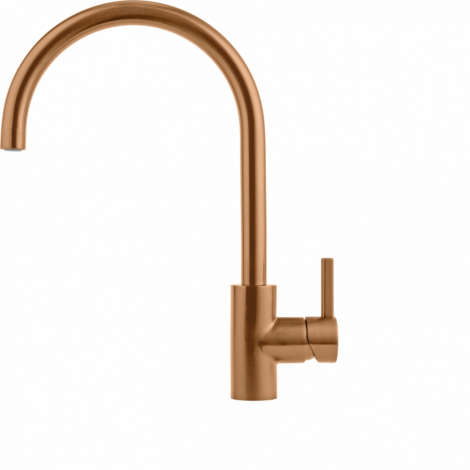 Franke Eos Neo Copper Single Lever Kitchen Tap Stainless Steel J-Spout