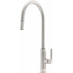Franke Tessuto Decor Steel Pull Out Nozzle Kitchen Tap Brass J-Spout 455mm