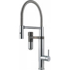 Franke Vital Capsule 3-in-1 Filter Semi-Pro Tap Chrome Gunmetal Kitchen