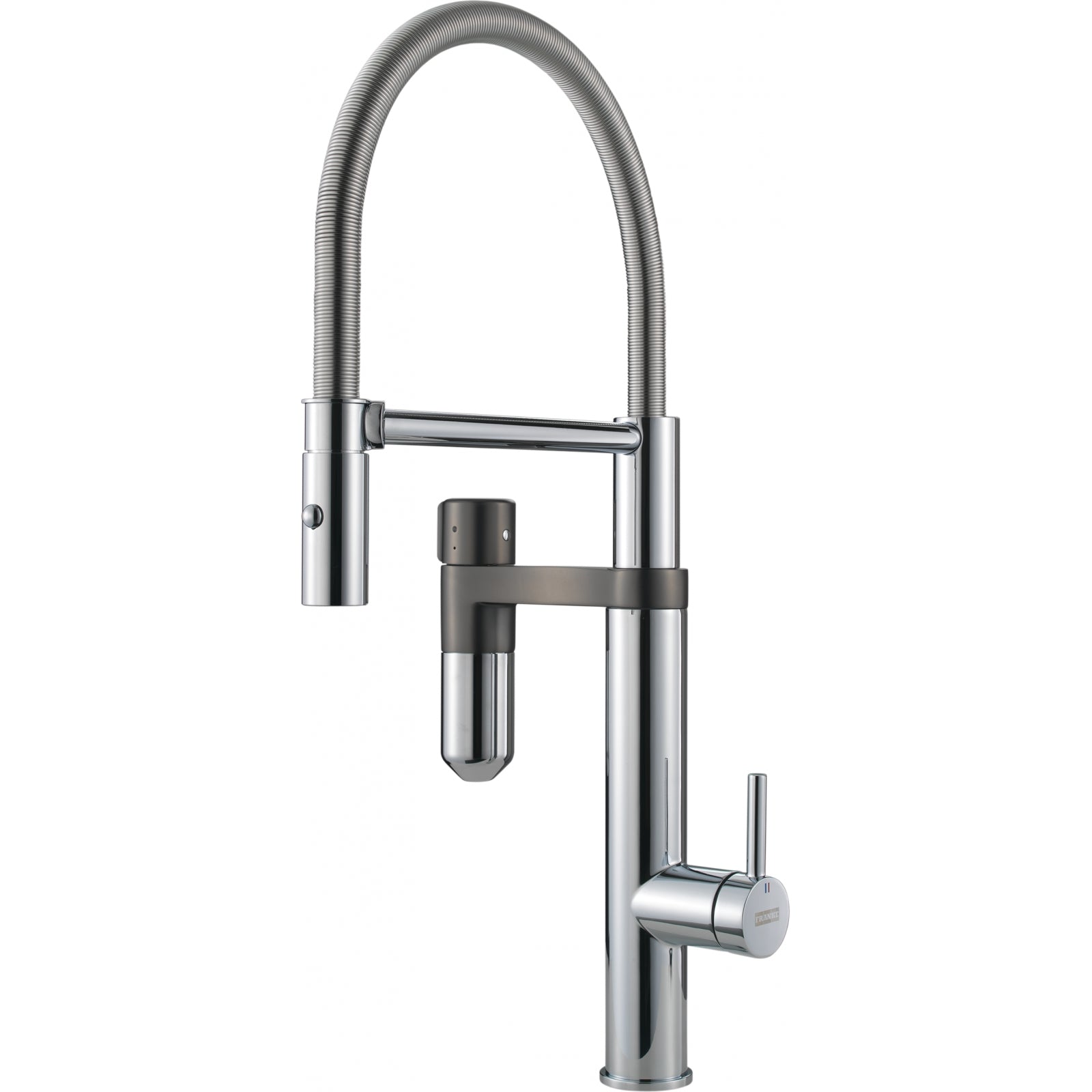 Franke Vital Capsule 3-in-1 Filter Semi-Pro Tap Chrome Gunmetal Kitchen