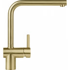 Franke Atlas Neo Gold Single Lever Kitchen Tap Stainless Steel L-Spout