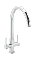 Carron Phoenix Rosolina Chrome Single Lever Kitchen Tap J-Spout Swivel
