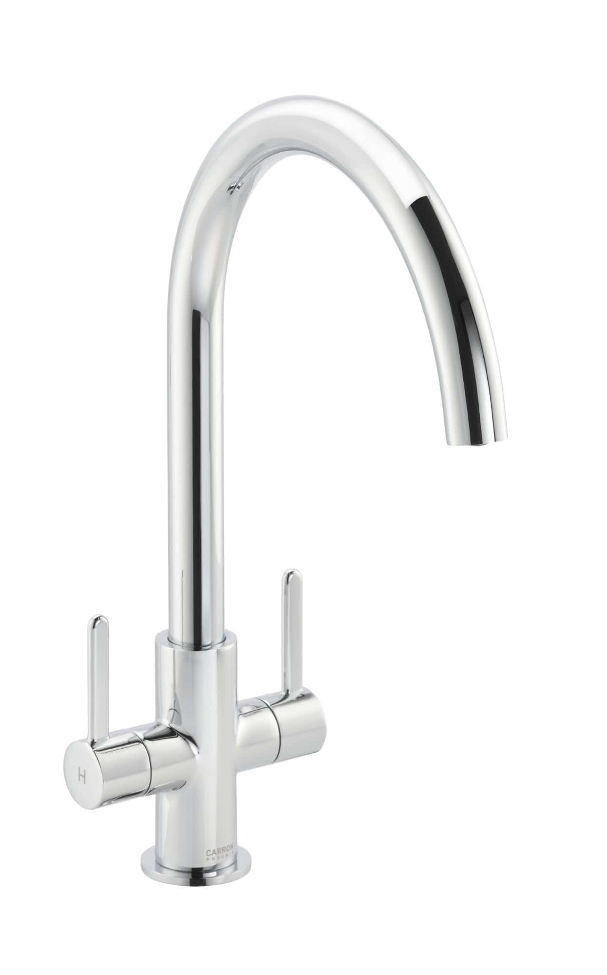 Carron Phoenix Rosolina Chrome Single Lever Kitchen Tap J-Spout Swivel