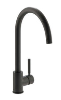 Carron Phoenix Savoy Plus Matt Black Single Lever Kitchen Tap Swivel Spout