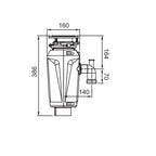 Franke Slim 125 Continuous Feed Waste Disposal Unit 1.25HP Kitchen Sink