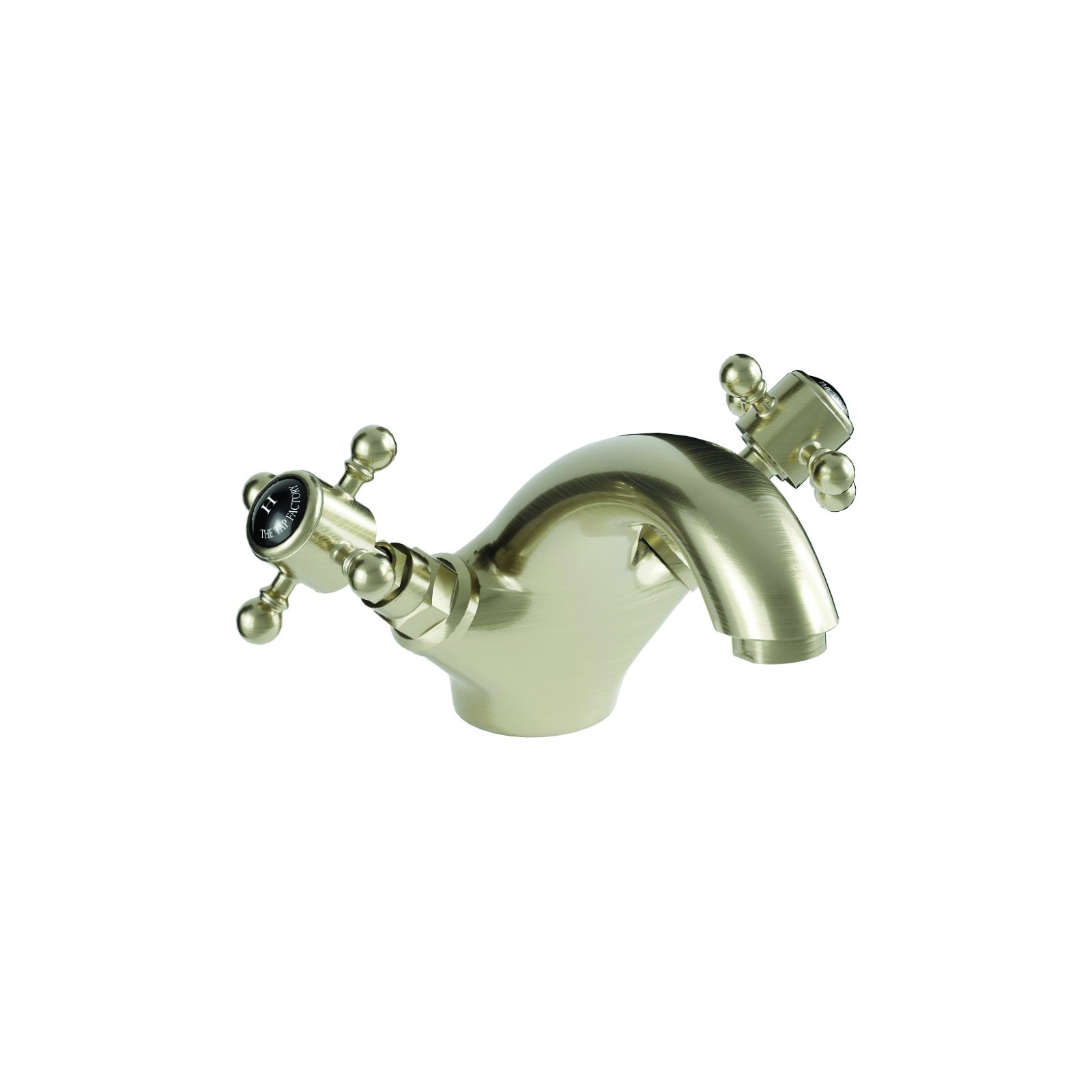 Burford Traditional Basin Mixer - Brushed Nickel