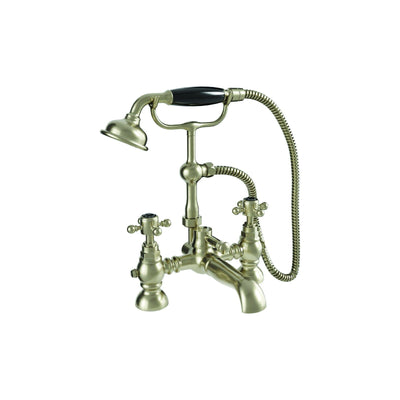Burford Traditional Bath Shower Mixer - Brushed Nickel