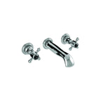 Burford Wall-Mounted Basin Mixer - Chrome