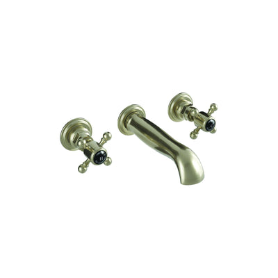 Burford Wall-Mounted Basin Mixer - Brushed Nickel