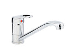 Carron Phoenix Zeno Chrome Top Lever Kitchen Tap Brass Swivel Spout