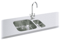 Carron Phoenix Zeta 105U Undermount 1 Bowl Stainless Steel Kitchen Sink