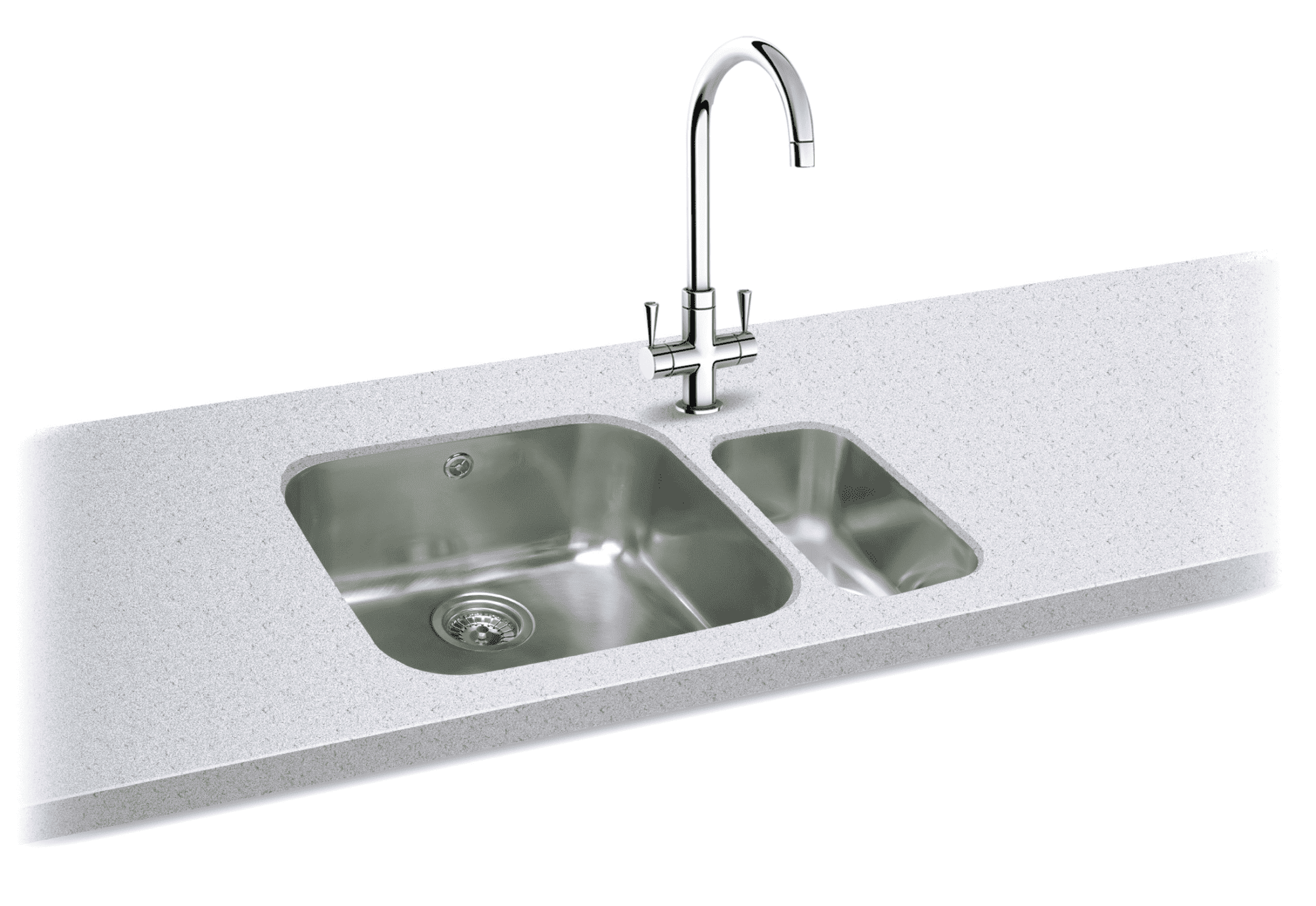 Carron Phoenix Zeta 105U Undermount 1 Bowl Stainless Steel Kitchen Sink