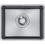 Franke Maris Quiet MQX 110-50 Undermount 1 Bowl Stainless Steel Sink — view 2