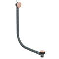 Click Clack Bath Waste with Overflow Brushed Copper Easy Clean Pop Up Plug G1½