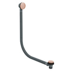 Click Clack Bath Waste with Overflow Brushed Copper Easy Clean Pop Up Plug G1½