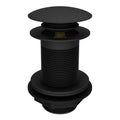 Unslotted Basin Waste Click Clack Matt Black Bathroom Sink Solid Brass