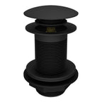 Unslotted Basin Waste Click Clack Matt Black Bathroom Sink Solid Brass