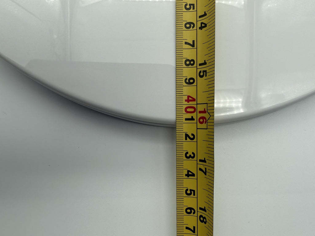 Curved Toilet Seat White Soft Close Plastic Universal Fit Bathroom D Shape