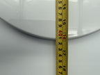 Curved Toilet Seat White Soft Close Plastic Universal Fit Bathroom D Shape