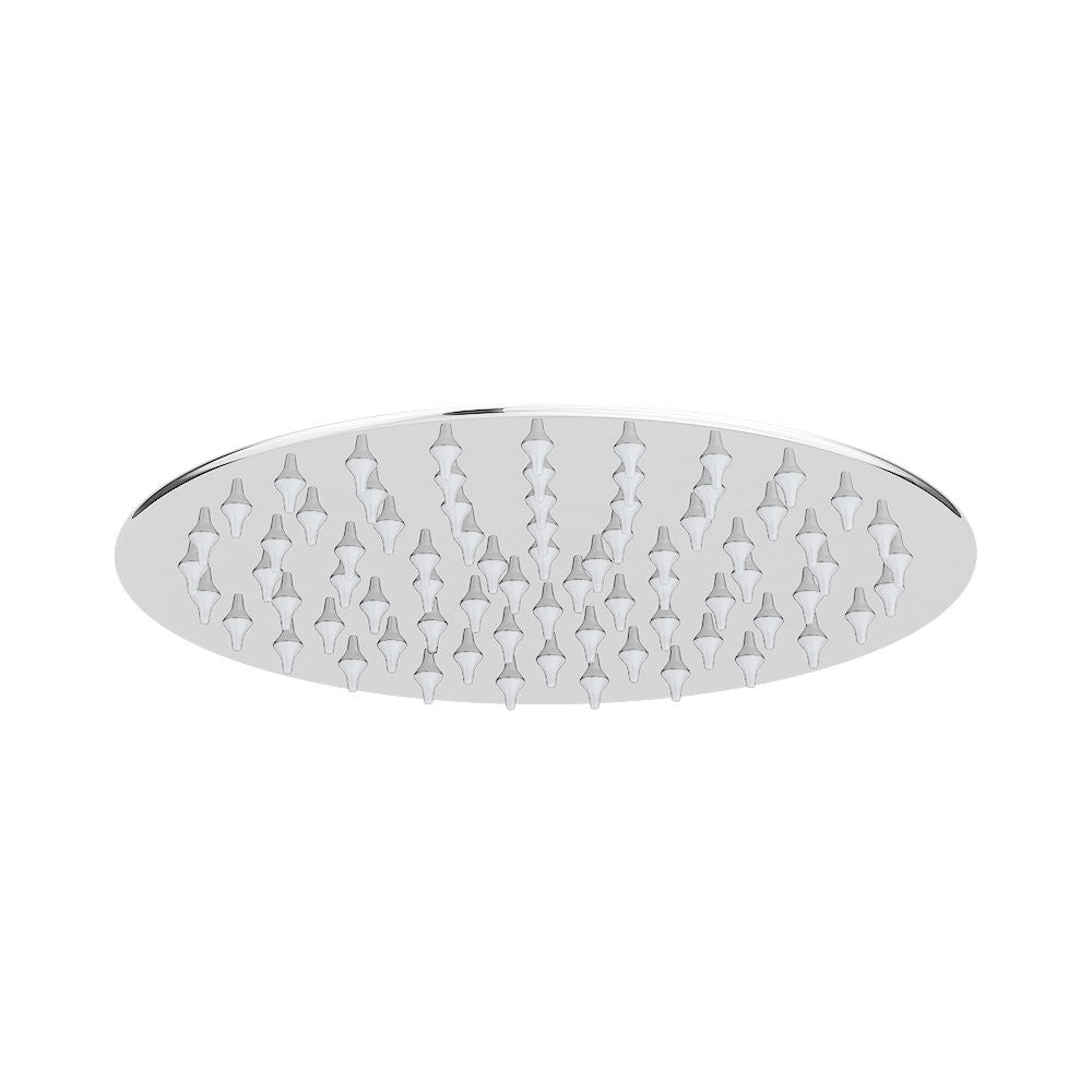 Round Ceiling Mounted Shower Arm & 200mm Rain Shower Head Chrome Set Brass