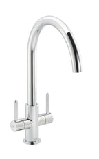 Carron Phoenix Rosolina Chrome Single Lever Kitchen Tap J-Spout Swivel — view 2