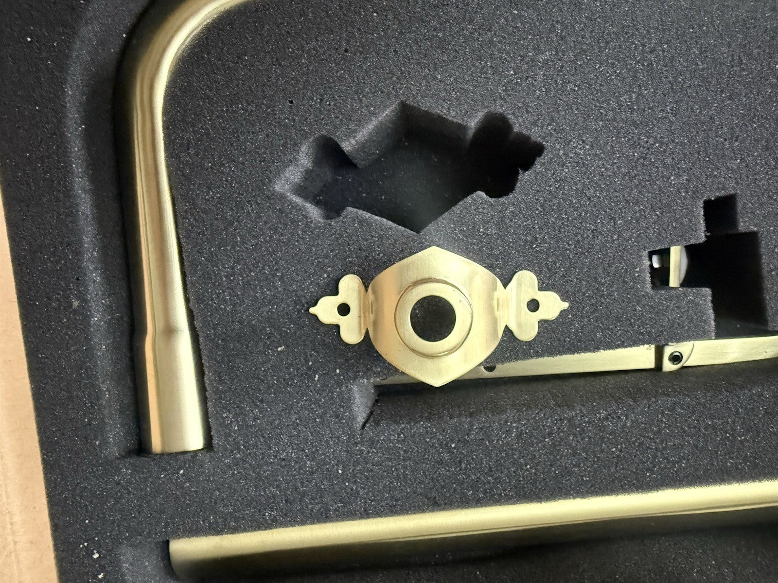 High Level Toilet Flush Pipe Kit Brushed Brass Traditional Brass Bathroom