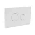 Pneumatic Dual Flush Plate Matt White Concealed Cistern Push Button 210x140mm