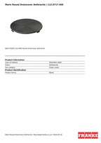 Franke Maris Round Drain Cover Anthracite Stainless Steel PVD Kitchen Sink — view 4