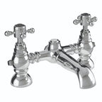 Traditional Bath Filler Tap Chrome Crosshead Ceramic Valve WRAS Approved Brass