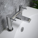Bath Filler Tap Chrome Dual Lever Deck Mounted Brass Body WRAS Bathroom