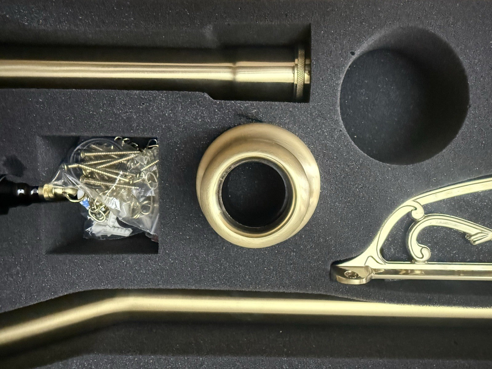 High Level Toilet Flush Pipe Kit Brushed Brass Traditional Brass Bathroom
