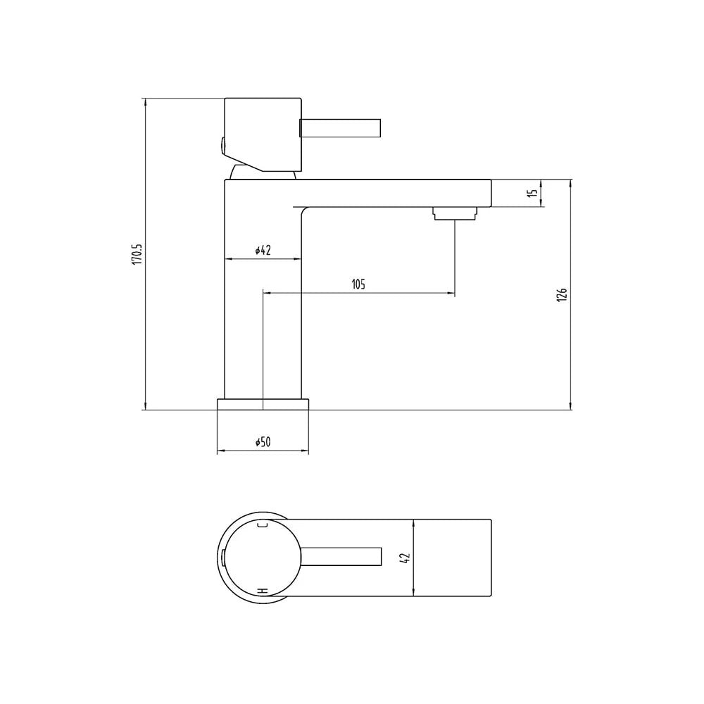 Basin Mixer Tap Brushed Nickel inc Waste Single Lever WRAS Bathroom Sink